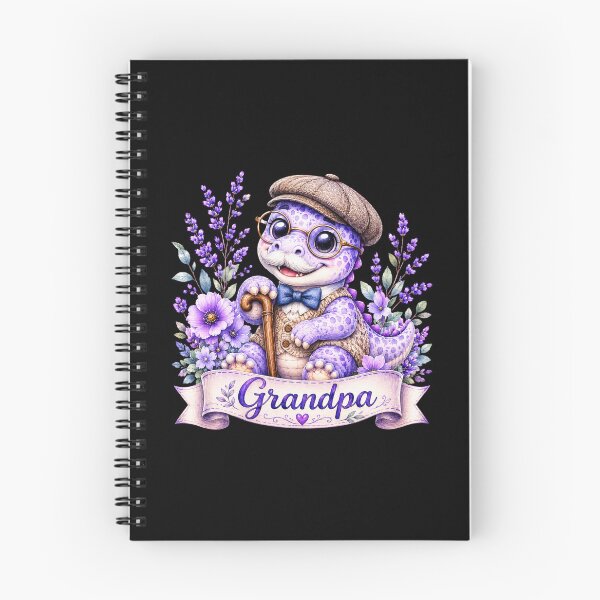 Item preview, Grandpa Dinosaur Shirt, Purple Family Dinosaur Gift, Cute Watercolor Dino Art designed and sold by podlook.