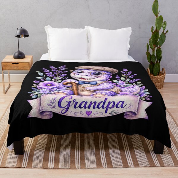 Item preview, Grandpa Dinosaur Shirt, Purple Family Dinosaur Gift, Cute Watercolor Dino Art designed and sold by podlook.