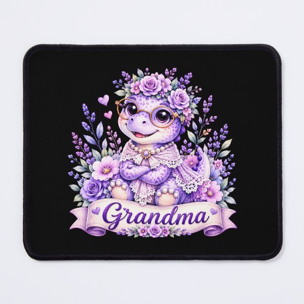 Item preview, Grandma Dinosaur Shirt, Purple Family Dinosaur Gift, Cute Watercolor Dino Art Classic T-Shirt designed and sold by podlook.