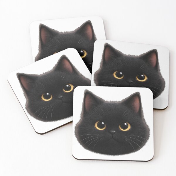 Item preview, A black cute cat designed and sold by ManggaeJM.