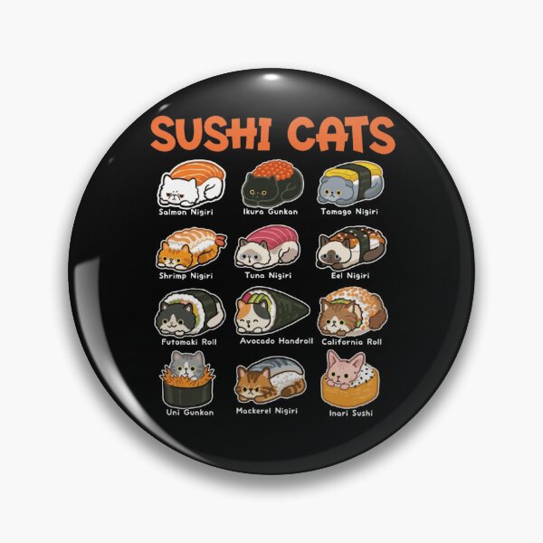 Item preview, Adorable Kawaii Sushi Cats Menu Chart Guide designed and sold by haitrieuic96.