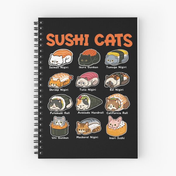 Item preview, Adorable Kawaii Sushi Cats Menu Chart Guide designed and sold by haitrieuic96.