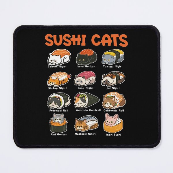 Item preview, Adorable Kawaii Sushi Cats Menu Chart Guide designed and sold by haitrieuic96.