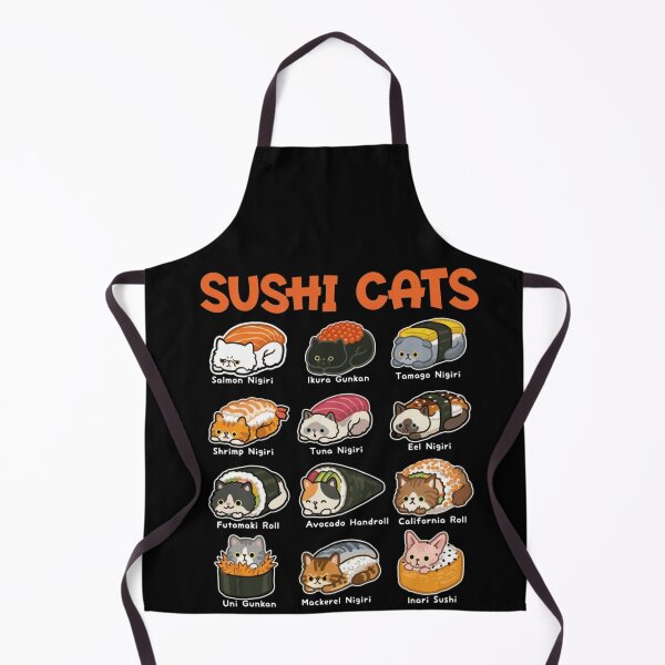 Item preview, Adorable Kawaii Sushi Cats Menu Chart Guide designed and sold by haitrieuic96.