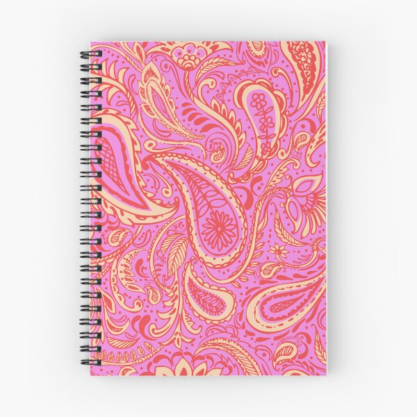 Item preview, Pink and yellow paisley pattern designed and sold by bokasin.