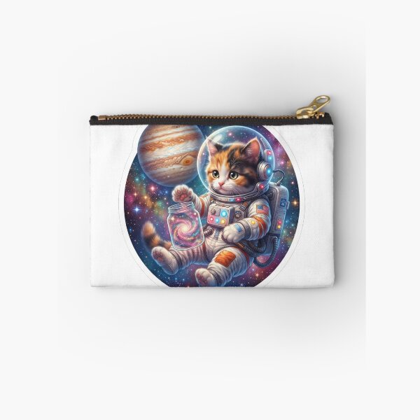 Item preview, Cute Astronaut Cat Exploring the Galaxy with Jupiter designed and sold by DadGenX.