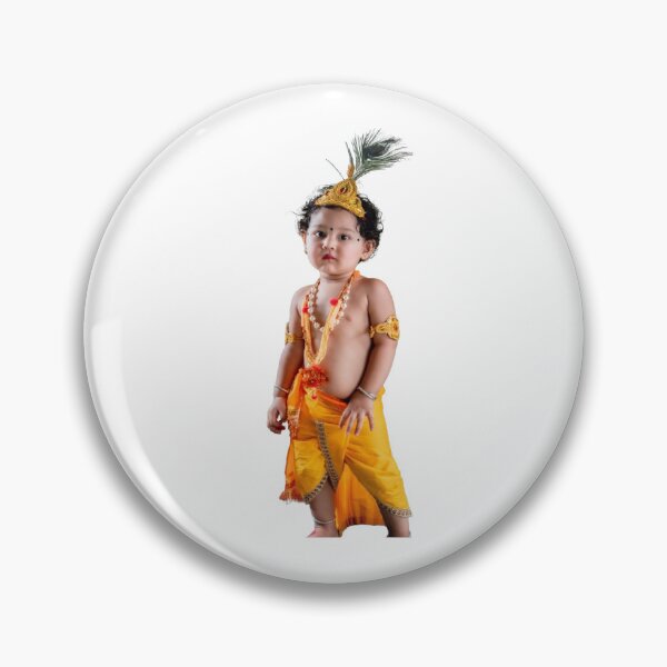 Item preview, Cute Little Krishna Baby Traditional Indian Deity designed and sold by Mittal-Designs.