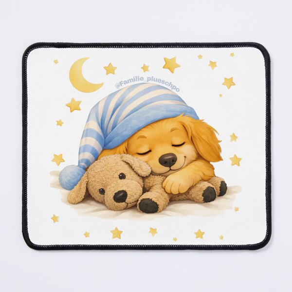 Item preview, Tobi and Rammelo are sleeping (with floor, with stars) designed and sold by plueschpo.