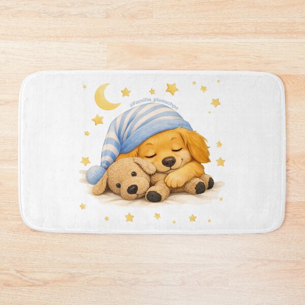 Item preview, Tobi and Rammelo are sleeping (with floor, with stars) designed and sold by plueschpo.