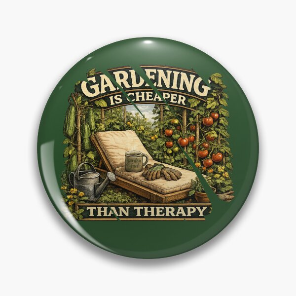 Item preview, Gardening Is Cheaper Than Therapy — Funny Vintage Garden Quote designed and sold by unicatello.