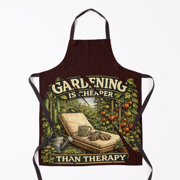 Item preview, Gardening Is Cheaper Than Therapy — Funny Vintage Garden Quote designed and sold by unicatello.
