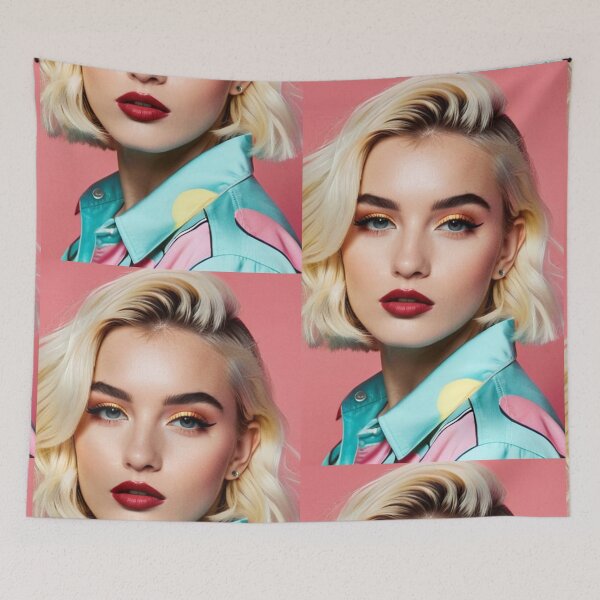 Item preview, Art - Stylized Digital Portrait, Retro-Futuristic Aesthetic of the 80s-90s designed and sold by Beat-It.