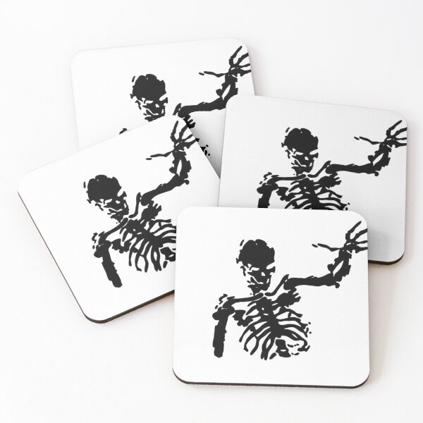 Item preview, Y2K Distorted Skeleton Outline - Grunge Cyberpunk Streetwear designed and sold by Kromatik.