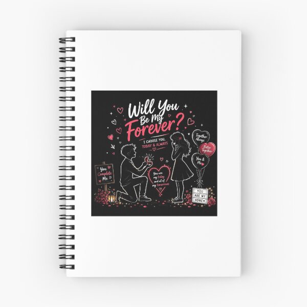 Item preview, Will You Be My Forever Proposal Art designed and sold by YogiCodeLab.