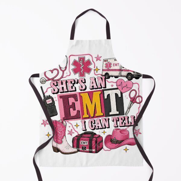 Item preview, She's An EMT I Can Tell Coquette Western Pink EMS Emergency designed and sold by VGAfanatic.