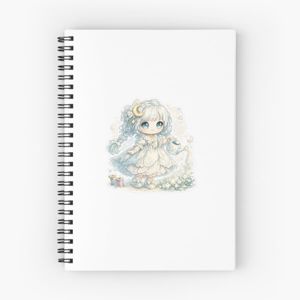 Item preview, Moon Garden Doll – Magical Fantasy Kawaii Sticker designed and sold by blossomfun.