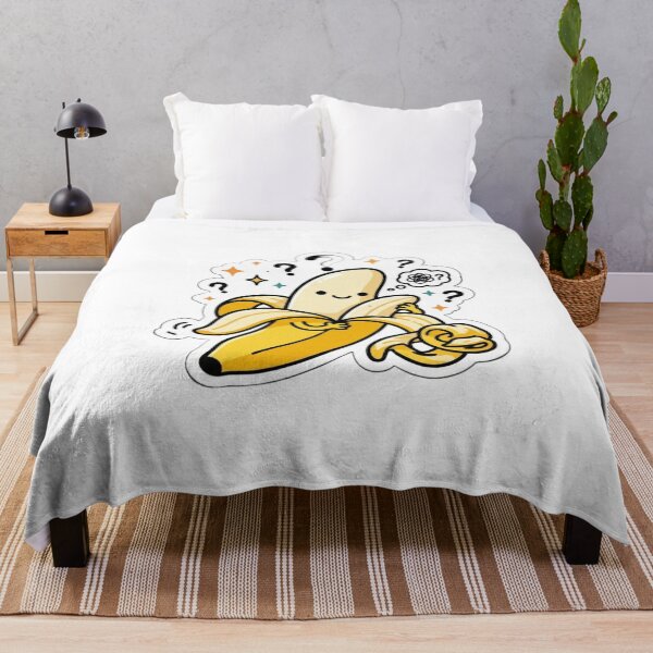 Item preview, Confused Banana Sticker | Cute Funny Banana Cartoon | Kawaii Fruit Meme Vinyl Decal designed and sold by AdityaShop18.