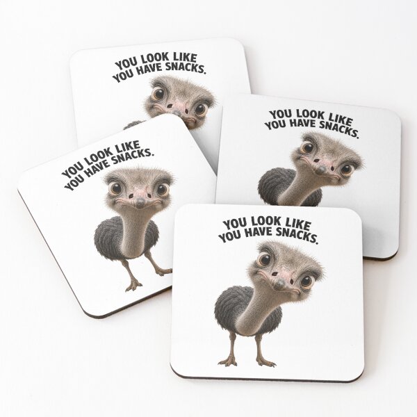 Item preview, Funny Ostrich You Look Like You Have Snacks Cute Bird Cartoon designed and sold by RoPrincess.