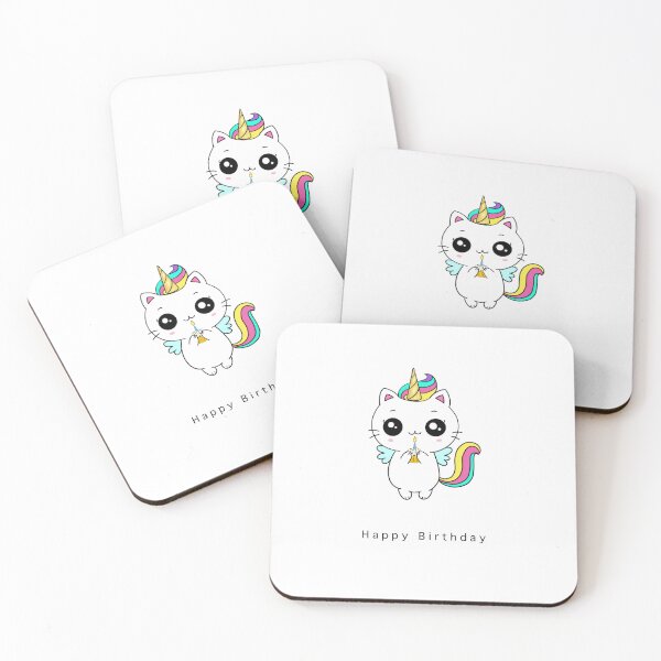 Item preview, Rainbow unicorn birthday cute design designed and sold by By The Moon.