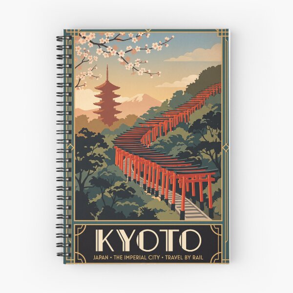 Item preview, Kyoto Japan Vintage Travel Poster – Torii Gate Art designed and sold by Bomax121.