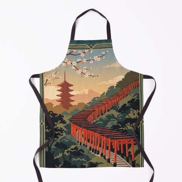 Item preview, Kyoto Japan Vintage Travel Poster – Torii Gate Art designed and sold by Bomax121.