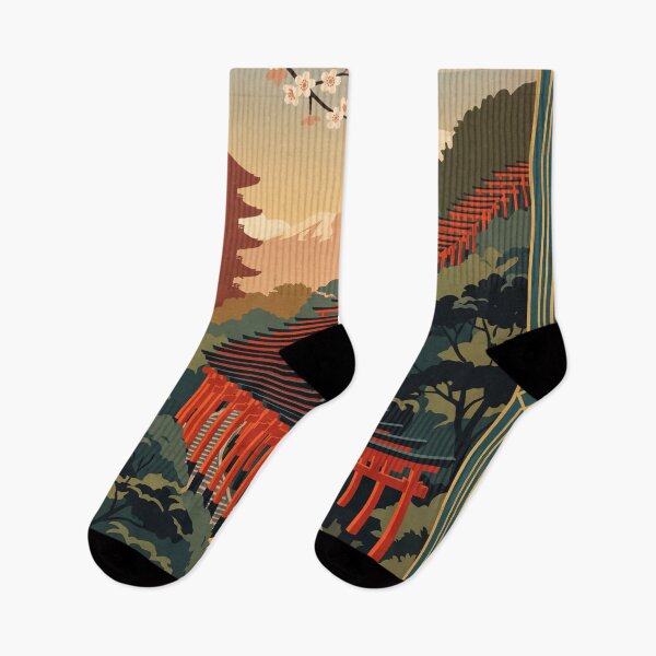 Item preview, Kyoto Japan Vintage Travel Poster – Torii Gate Art designed and sold by Bomax121.