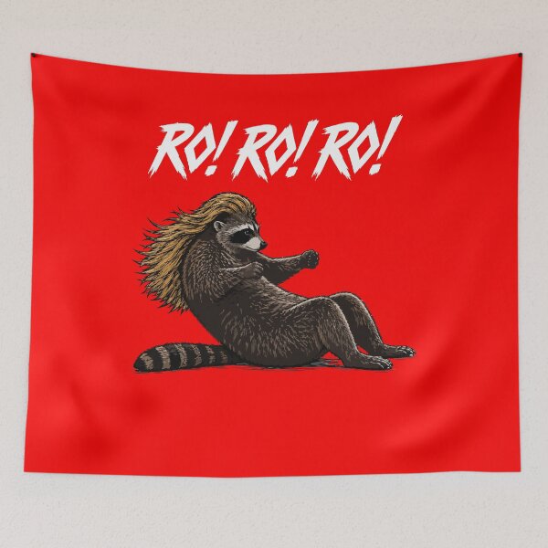 Item preview, Rockstar Raccoon Ro Ro Ro Funny Rock Design designed and sold by StormbornAther.