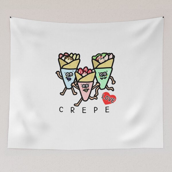 Item preview, Cute I LOVE CREPE designed and sold by kanaehonkawa.
