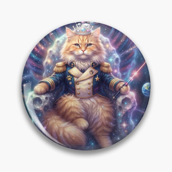 Item preview, Cosmic Cat King on a Galactic Throne designed and sold by DadGenX.