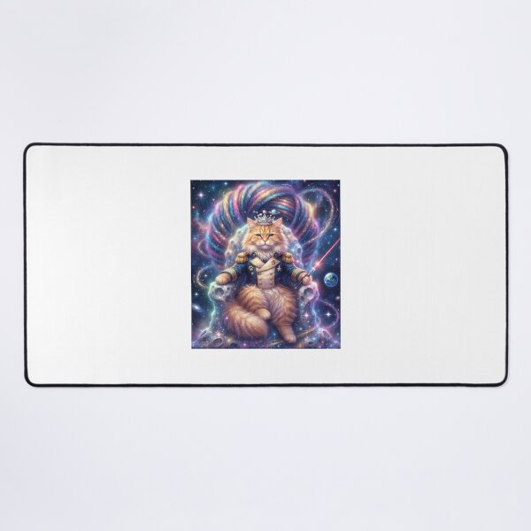 Item preview, Cosmic Cat King on a Galactic Throne designed and sold by DadGenX.