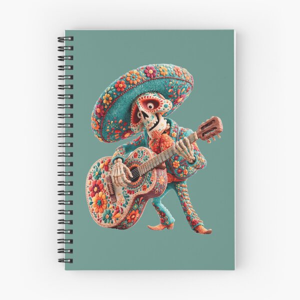 Item preview, Dia de Muertos Mariachi Skeleton | Mexican Folk Art Guitar designed and sold by MythicMood.