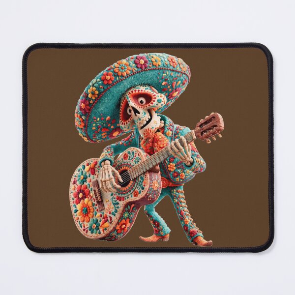 Item preview, Dia de Muertos Mariachi Skeleton | Mexican Folk Art Guitar designed and sold by MythicMood.