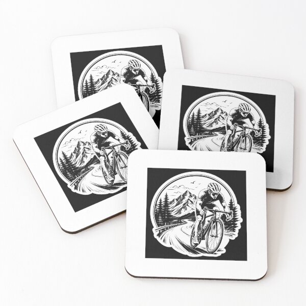 Item preview, Will You Be Mountain Cyclist Black And White ArtMy Forever Proposal Art designed and sold by YogiCodeLab.