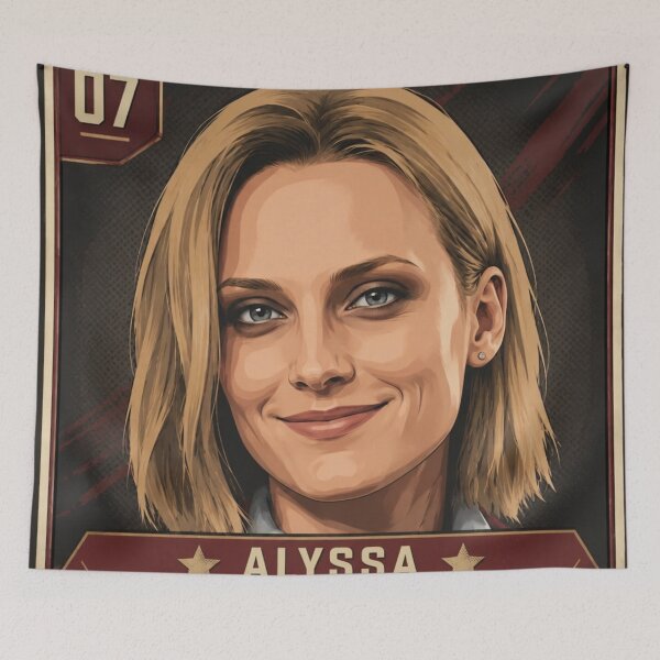 Item preview, Alyssa in trading card look art designed and sold by angelicamstore.