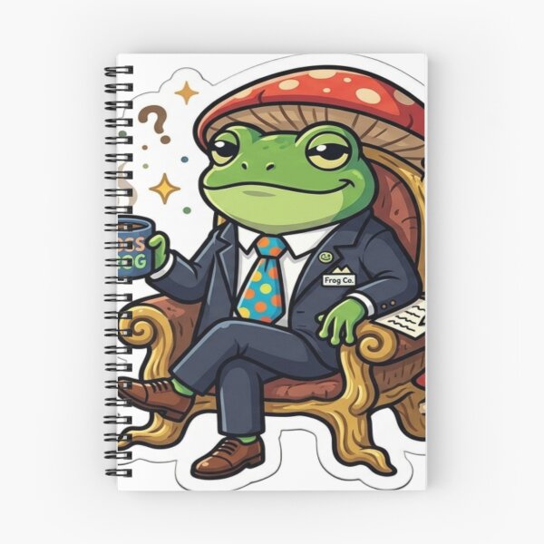 Item preview, Boss Frog Sticker | Funny Business Frog in Suit | Cute CEO Frog Cartoon Vinyl Decal designed and sold by AdityaShop18.