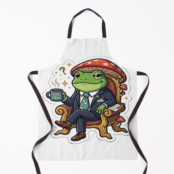 Item preview, Boss Frog Sticker | Funny Business Frog in Suit | Cute CEO Frog Cartoon Vinyl Decal designed and sold by AdityaShop18.