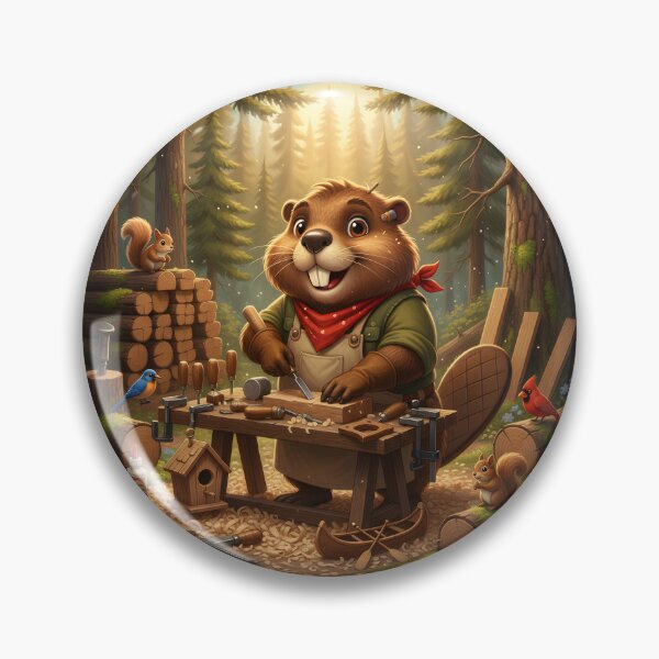 Item preview, Happy Beaver Adventures – Master Beaver Carpenter designed and sold by Clothes With Smiling Animals Walt Gral.
