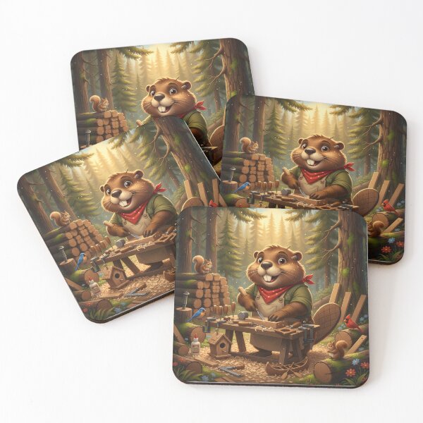 Item preview, Happy Beaver Adventures – Master Beaver Carpenter designed and sold by Clothes With Smiling Animals Walt Gral.