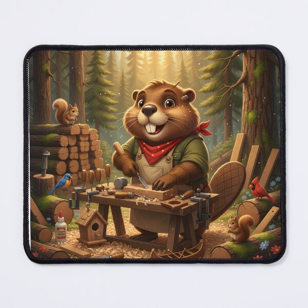 Item preview, Happy Beaver Adventures – Master Beaver Carpenter designed and sold by Clothes With Smiling Animals Walt Gral.