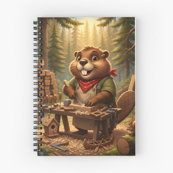 Item preview, Happy Beaver Adventures – Master Beaver Carpenter designed and sold by Clothes With Smiling Animals Walt Gral.