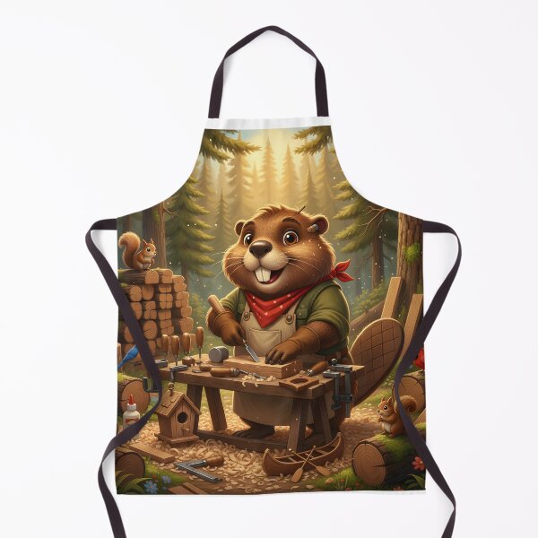 Item preview, Happy Beaver Adventures – Master Beaver Carpenter designed and sold by Clothes With Smiling Animals Walt Gral.