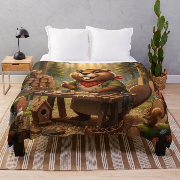 Item preview, Happy Beaver Adventures – Master Beaver Carpenter designed and sold by Clothes With Smiling Animals Walt Gral.