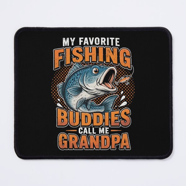 Item preview, My Favorite Fishing Buddies Call Me Grandpa Vintage Saying designed and sold by OlakunleOloroz.