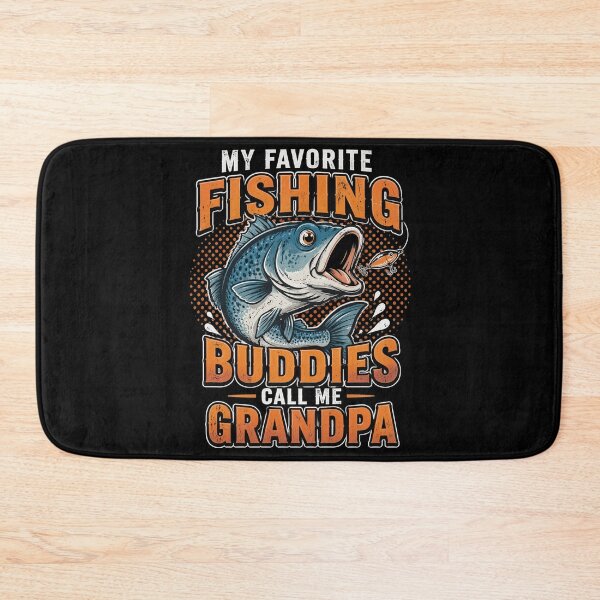Item preview, My Favorite Fishing Buddies Call Me Grandpa Vintage Saying designed and sold by OlakunleOloroz.