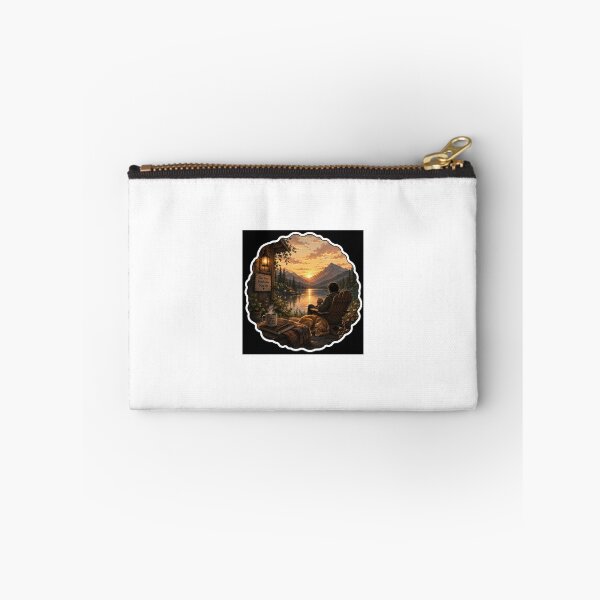 Item preview, Slow Down Cabin Lake Sunset Art designed and sold by YogiCodeLab.