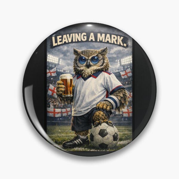 Item preview, ? LEAVING A MARK ⚽ ARGENTINA vs ENGLAND – MOTIVATIONAL FOOTBALL OWL ART designed and sold by Tienda Argentina.
