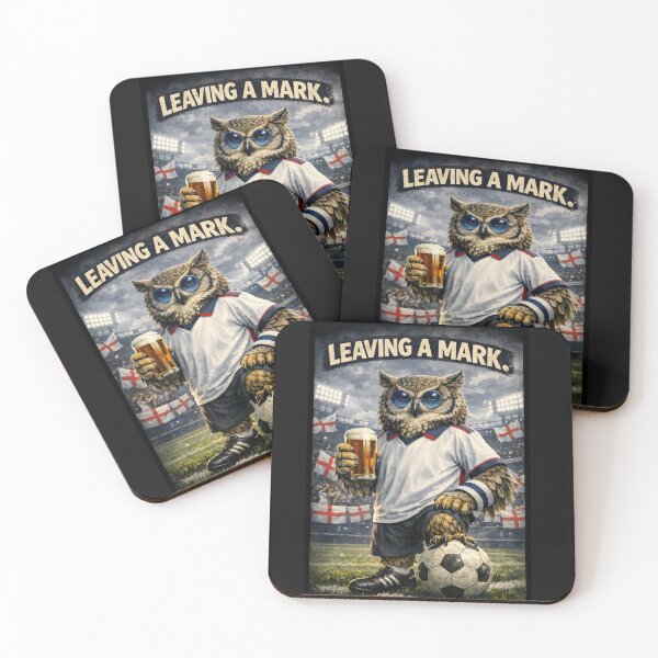 Item preview, ? LEAVING A MARK ⚽ ARGENTINA vs ENGLAND – MOTIVATIONAL FOOTBALL OWL ART designed and sold by VICTORY LIBERTY .