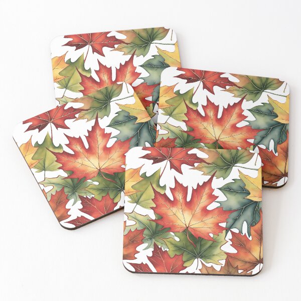 Item preview, Autumn Leaf Pattern | Warm Colors designed and sold by UnhingedBird.
