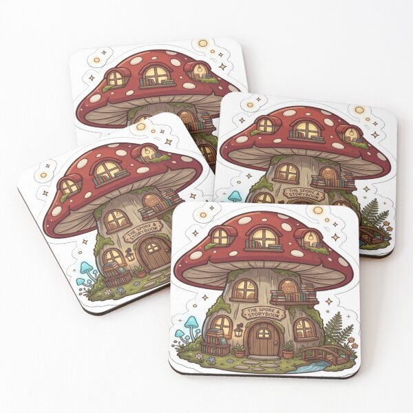 Item preview, Cozy Mushroom House Sticker | Whimsical Fairy Cottage | Cute Cottagecore Book Lover Vinyl Decal designed and sold by AdityaShop18.