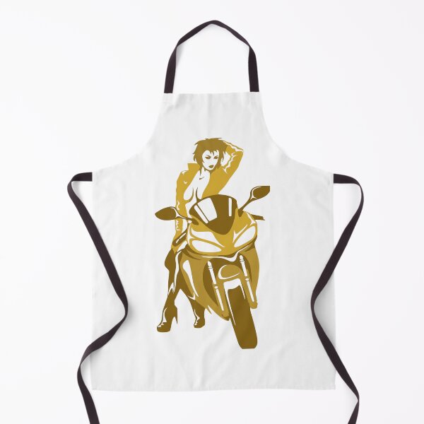 Item preview, Gold Metallic Biker Girl Sportbike Silhouette Graphic designed and sold by Macias123.